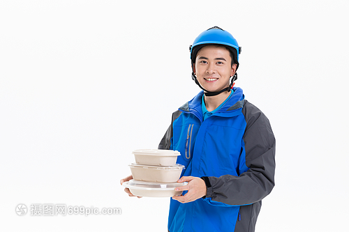 送餐員小哥遞送外賣